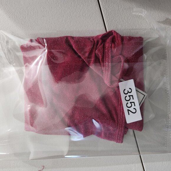 5 B Style Dress Pink Glittery Spaghetti Strap Slip Juniors Large - Picture 11 of 11